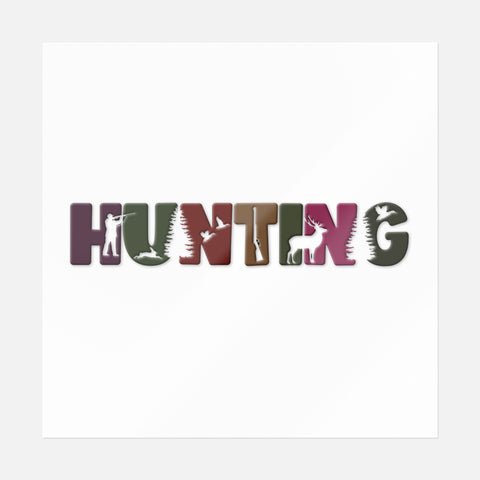 Hunting Word Sticker