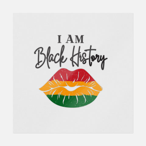 I Am Black History Lips Transfer