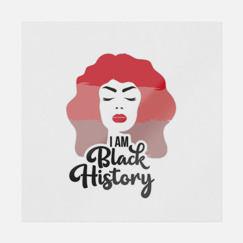 I Am Black History Woman Transfer