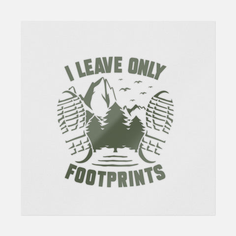 I Leave Only Footprints Transfer