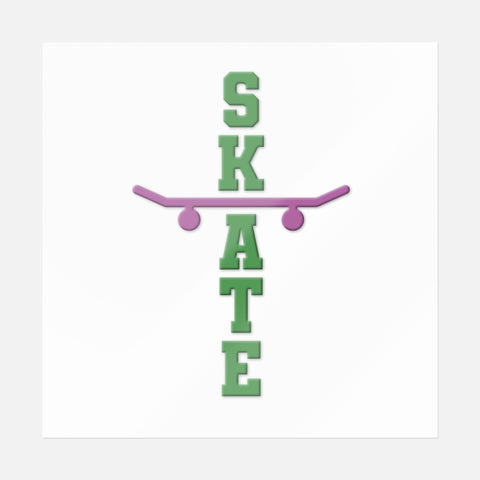 I Love Skate Sticker