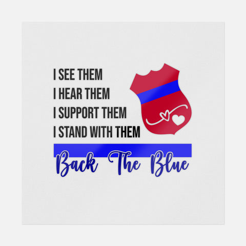 I Stand With The Blue Transfer