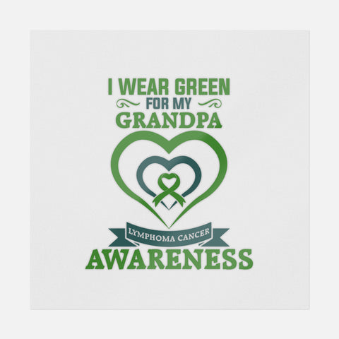 I Wear Green For My Grandpa Transfer