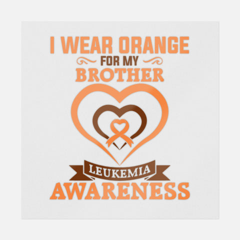 I Wear Orange For My Brother Transfer