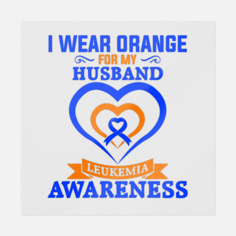 I Wear Orange For My Husband Transfer