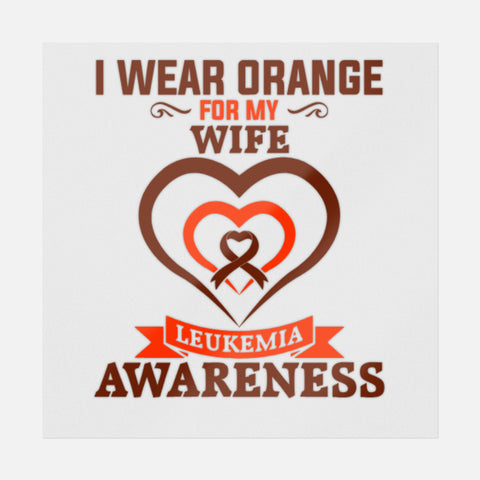 I Wear Orange For My Wife Transfer