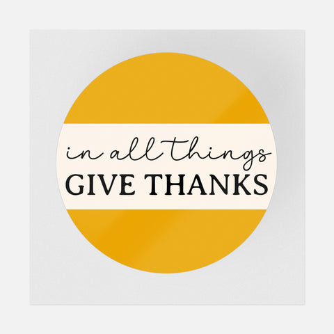 In All Things Give Thanks Transfer