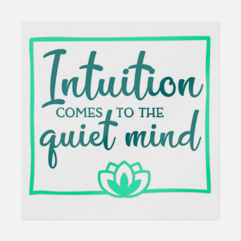 Intuition Comes To The Quiet Mind Transfer
