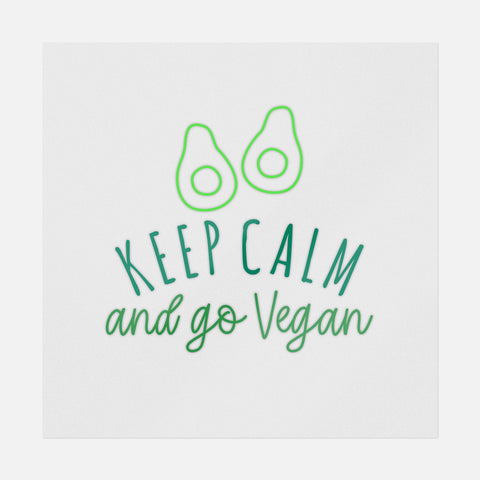 Keep Calm And Go Vegan Transfer