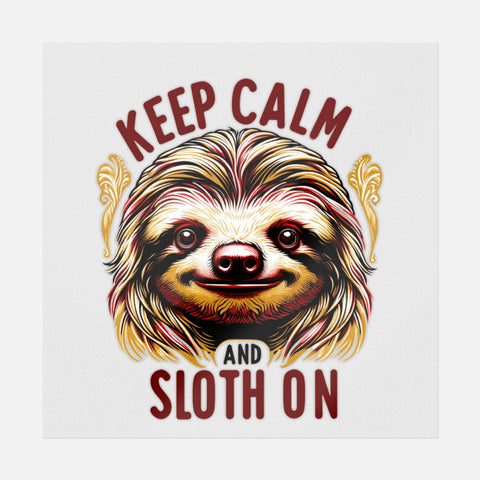 Keep Calm And Sloth On Transfer