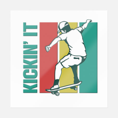 Kickin' It Landscape Sticker