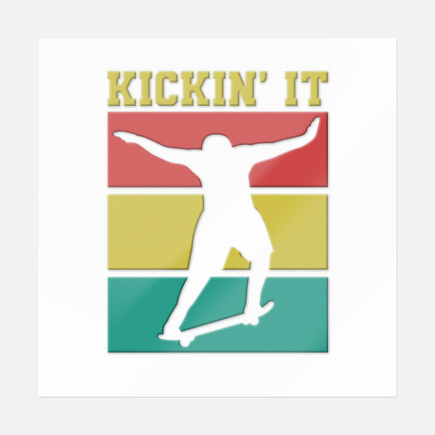 Kickin' It Multicolor Sticker