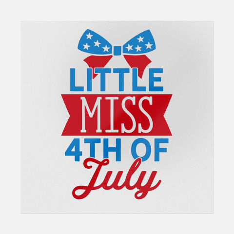 Little Miss 4th Of July Transfer
