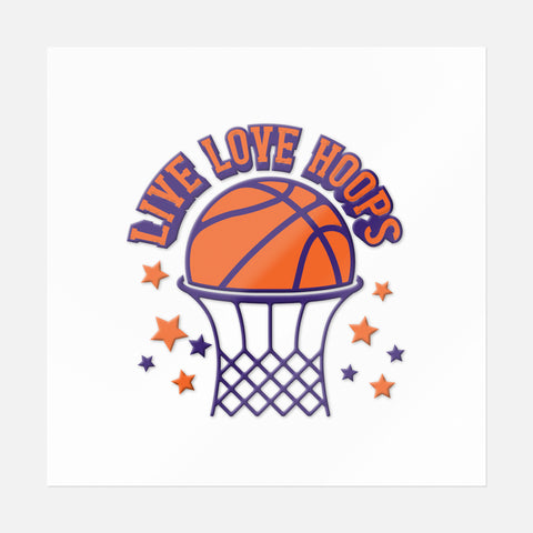 Live Love Hoops Sticker