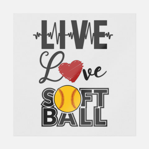 Live Love Softball Transfer