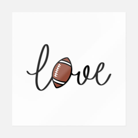 Love Football Sticker