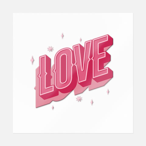 Love Lettering Sticker