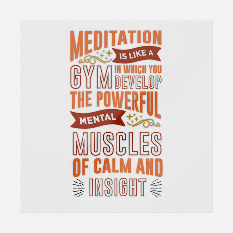 Meditation Is Like A Gym Transfer