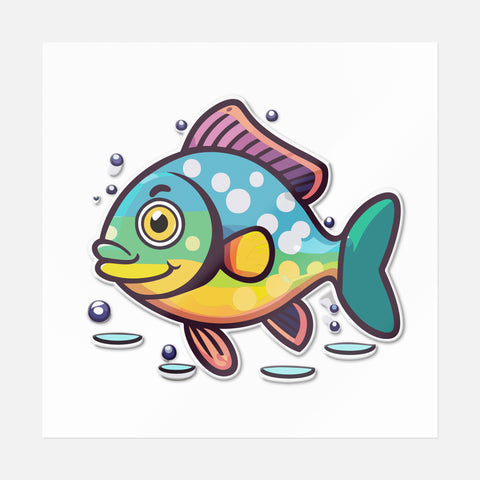 Multicolor Aqua Life Sticker