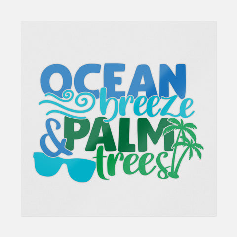 Ocean Breeze Palm Trees Transfer