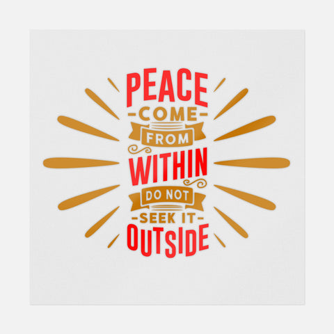 Peace Comes From Within Transfer