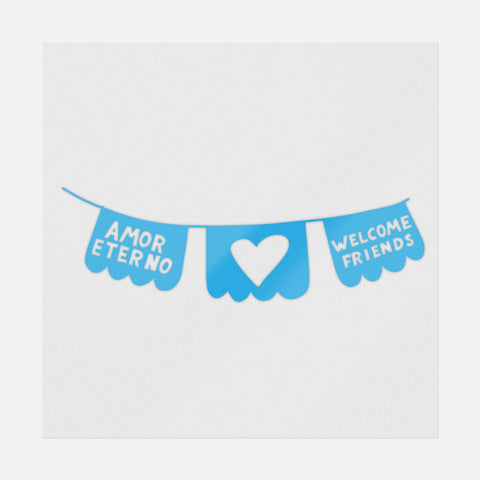 Papel Picado Welcome Friends Transfer