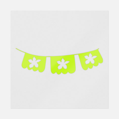 Papel Picado Yellow Transfer