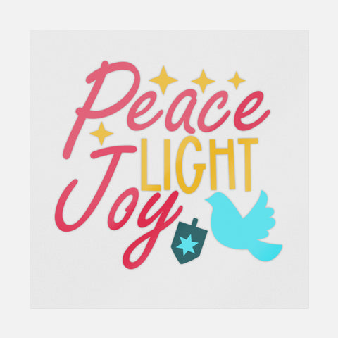 Peace Light Joy Transfer