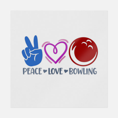 Peace Love Bowling Transfer
