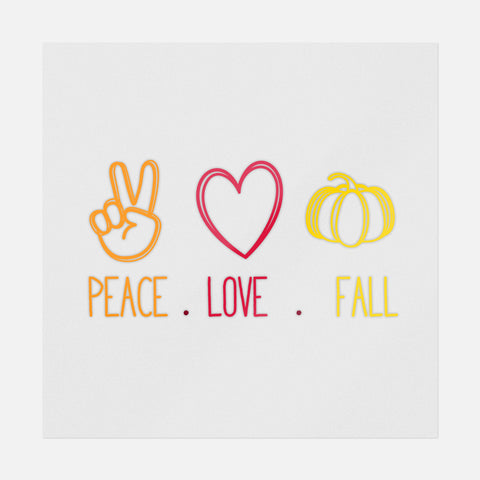 Peace Love Fall Simple Transfer