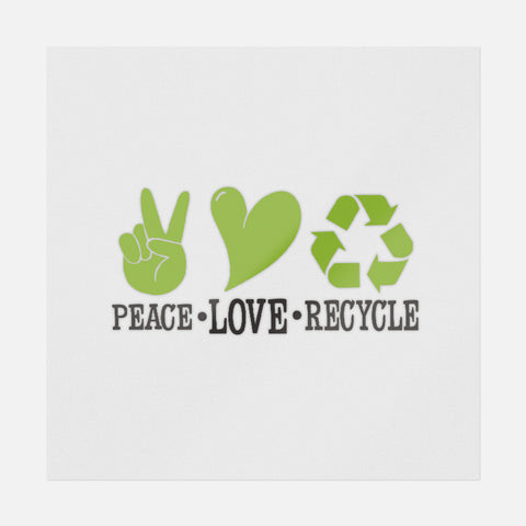 Peace Love Recycle Transfer