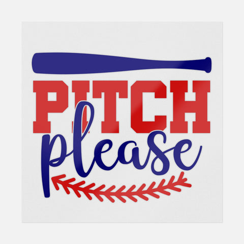 Pitch Please Red & Blue Transfer