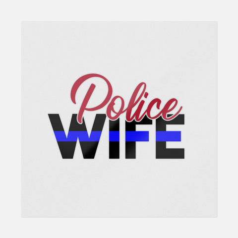 Police Wife In Blue Transfer