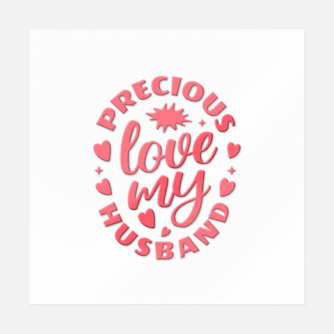 Precious Husband Sticker