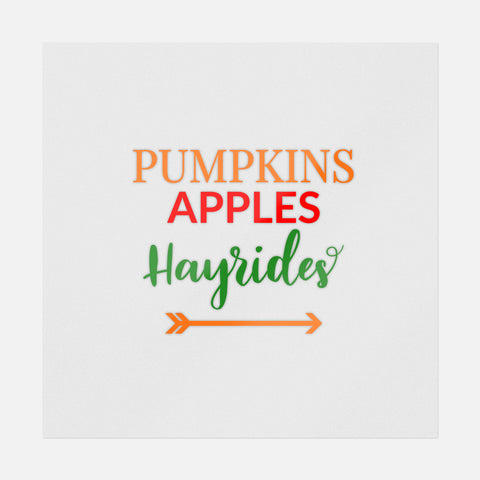 Pumpkins Apples Hayrides Transfer