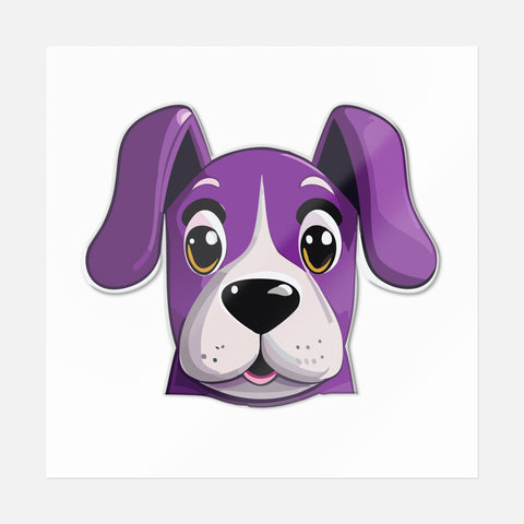 Purple Dog Face