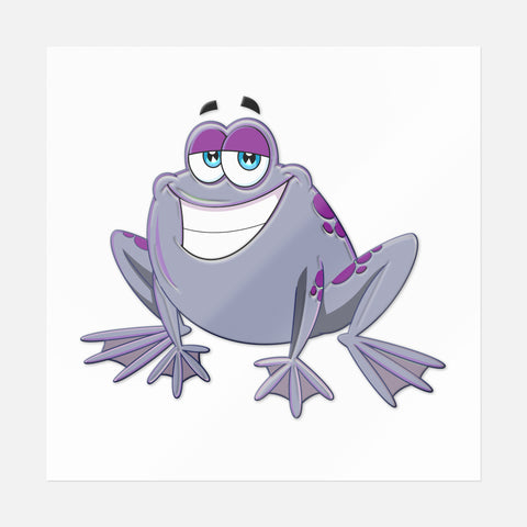 Purple Froggy Sticker