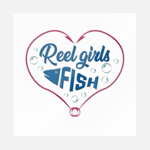 Reel Girls Fish Sticker