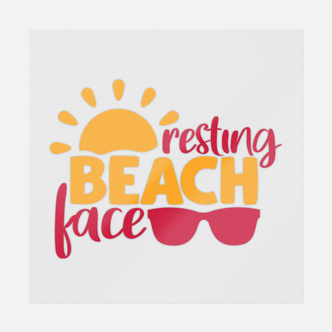 Transferencia de cara de playa descansando