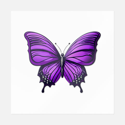 Royal Radiance Butterfly Sticker