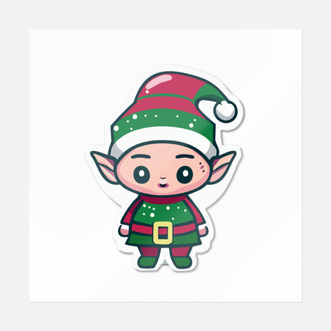 Sticker Happy Christmas Elf 