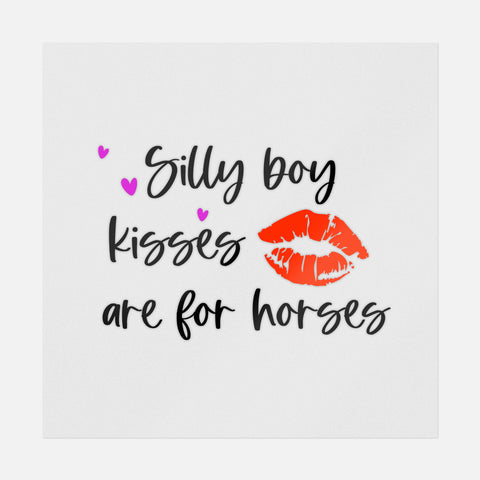 Los besos de niño tonto son para transferencia de caballos