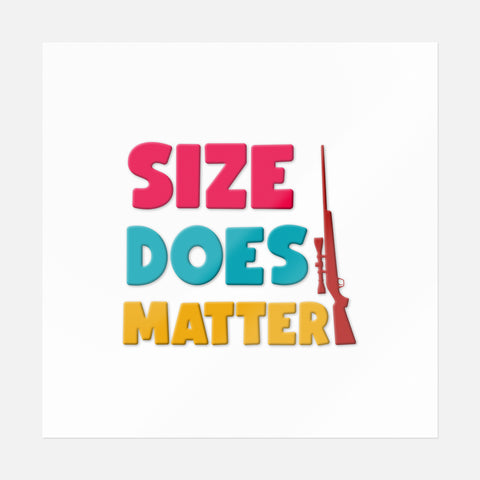 Size Does Matter Sticker