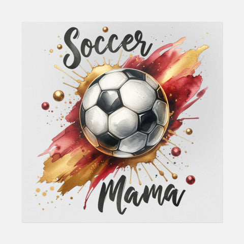 Soccer Mama Watercolor Transfer