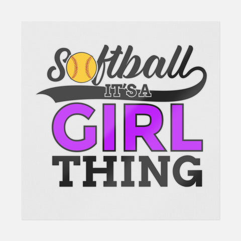 Softball It's A Girl Thing Transfer