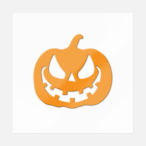 Spooky Pumpkin Orange Sticker