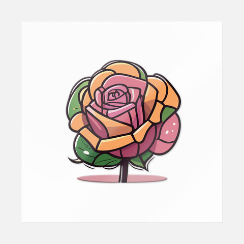 Springtime Blooms Flower Sticker