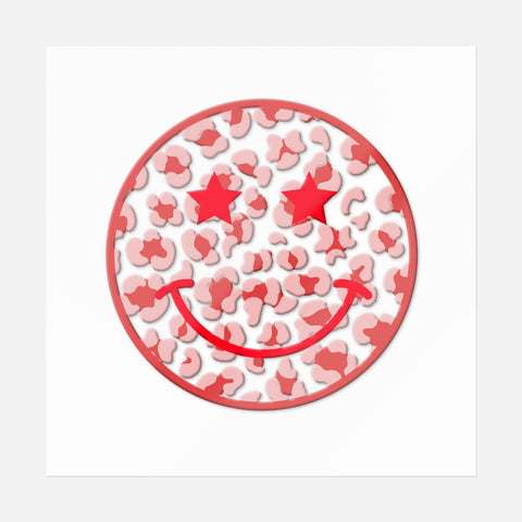 Star Eyes Smiley Sticker