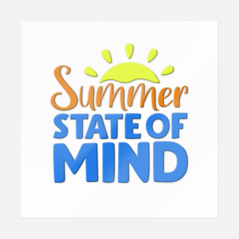 Summer State Of Mind Sticker