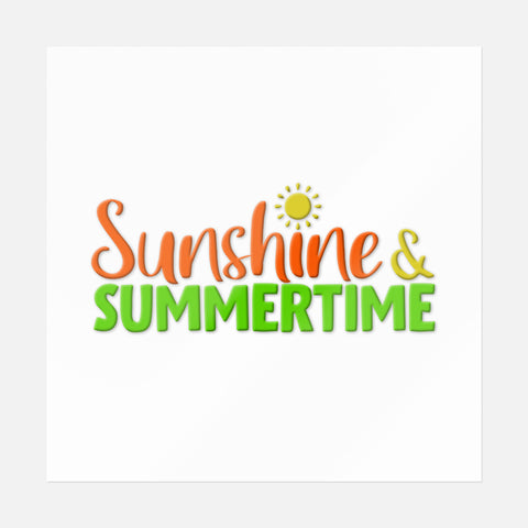 Sunshine & Summertime Sticker